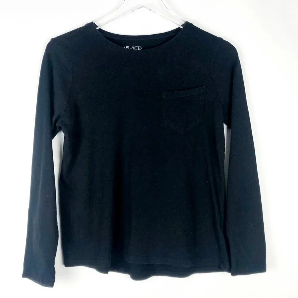 The Children's Place Crew Neck T-Shirt Kids Size XXL-16 Long Sleeve Cotton Tee